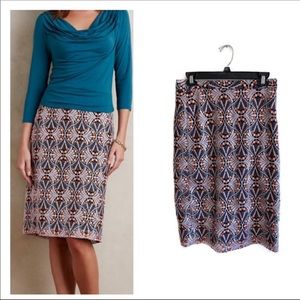 Beautiful Anthropologie Lace Pencil Skirt size 4